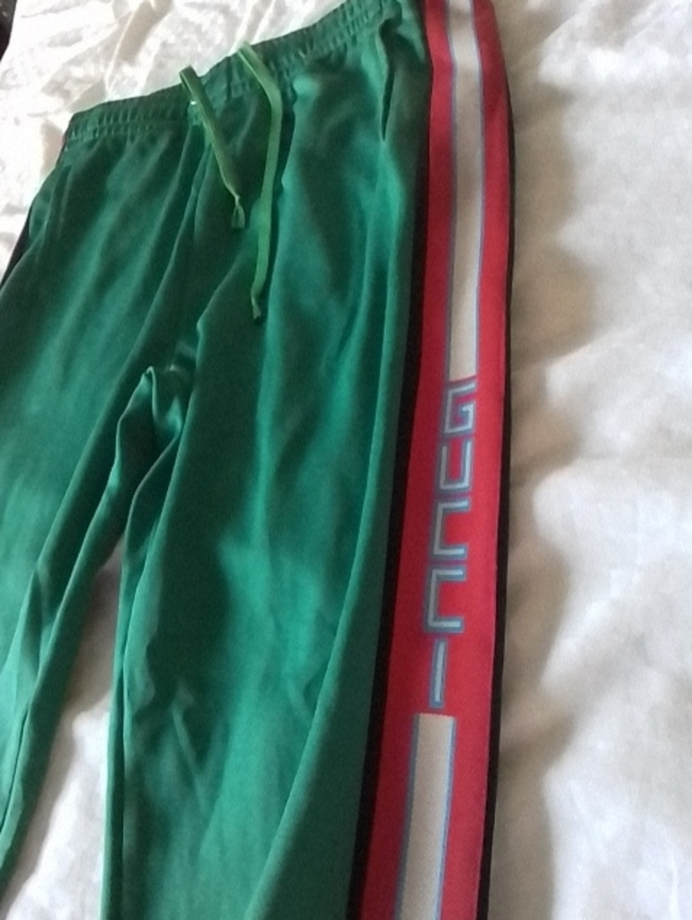 Gucci Vintage Green Track Joggers Lounge Pants - Picture 2 of 6